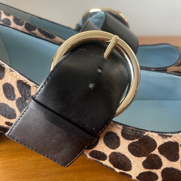 NIB Frances Valentine Katy Haircalf Cheetah Maryjanes Size 8.5 - Picture 7 of 15